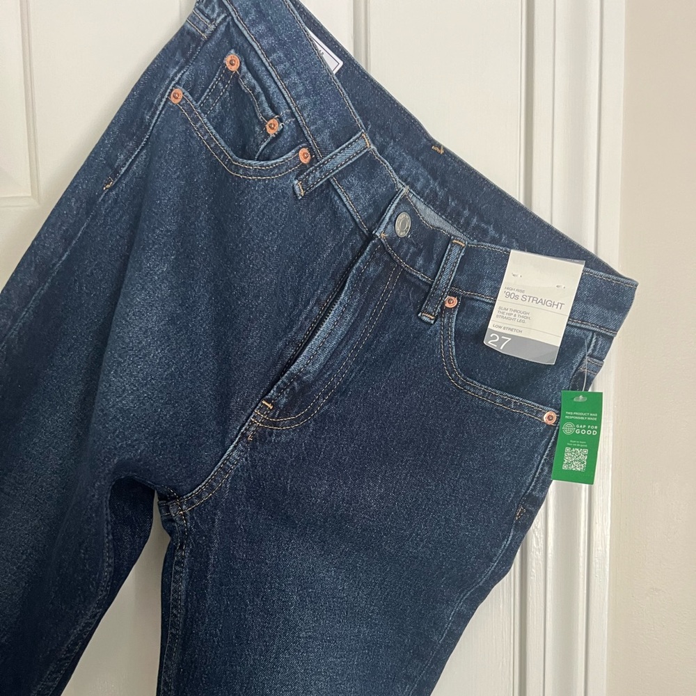 Gap 90s high-rise straight jeans.